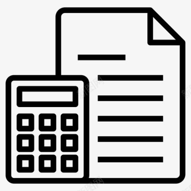 业务核算文件审计预算图标