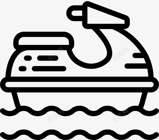 摩托艇夏季运动会1直线型svg_新图网 https://ixintu.com 摩托艇 夏季 运动会 直线 线型
