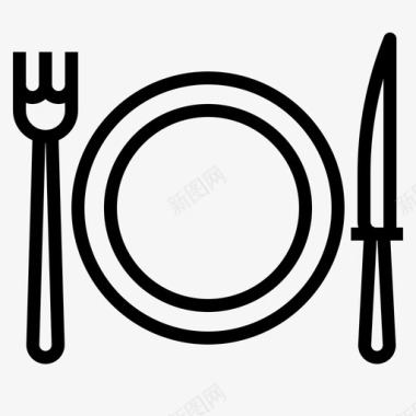 晚餐菜肴午餐图标