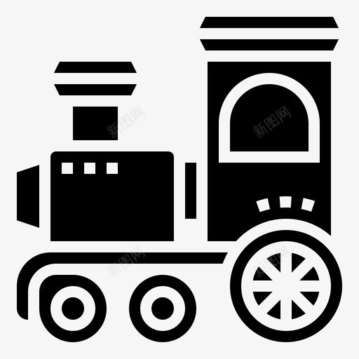 蒸汽机车54号铁路字形svg_新图网 https://ixintu.com 蒸汽机车 54号 铁路 字形
