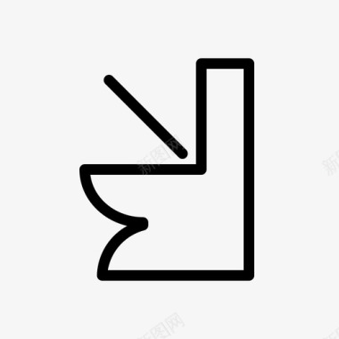 卫生间浴室冲水器图标