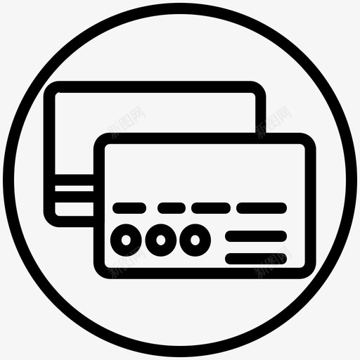 信用卡卡支付卡交易svg_新图网 https://ixintu.com 信用卡 支付 交易 借记卡 电子商务 线圈
