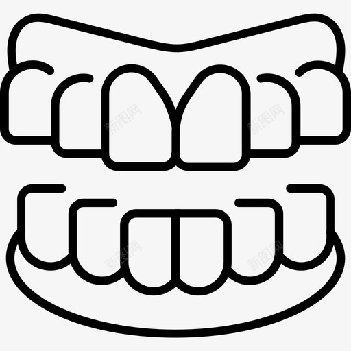 假牙牙科假肢svg_新图网 https://ixintu.com 假肢 假牙 牙科 牙齿