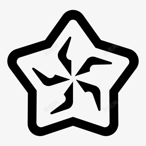 shurikenstar螺丝旋扣器svg_新图网 https://ixintu.com shuriken star 螺丝 旋扣 旋转