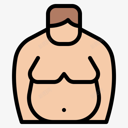脂肪饮食与健身6线性颜色svg_新图网 https://ixintu.com 脂肪 饮食 健身 线性 颜色