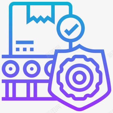 质量控制工业87梯度图标