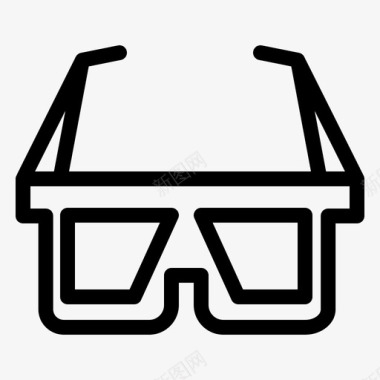 3d3d眼镜眼镜图标