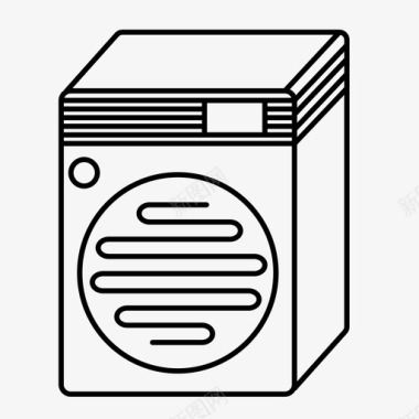 洗衣房烘干机自助洗衣店图标