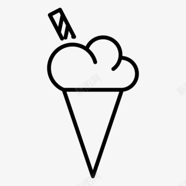 冰淇淋玉米沙漠图标