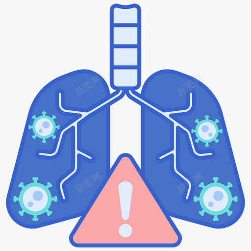 肺炎病毒传播94线状颜色svg_新图网 https://ixintu.com 肺炎 病毒 传播 线状 颜色