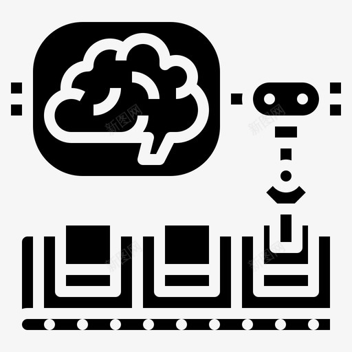 制造人工智能人工工厂svg_新图网 https://ixintu.com 人工智能 制造 人工 工厂 智能 固体