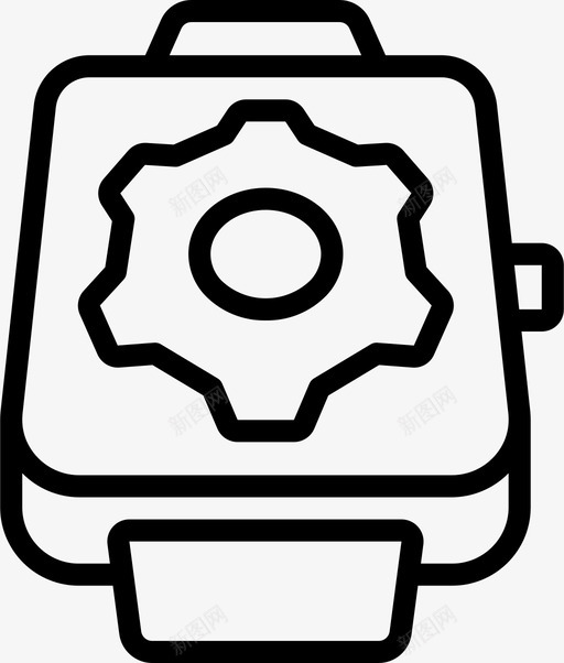 设置可穿戴tech1线性svg_新图网 https://ixintu.com 设置 可穿 穿戴 tech 线性