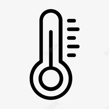 温度计设备发热图标