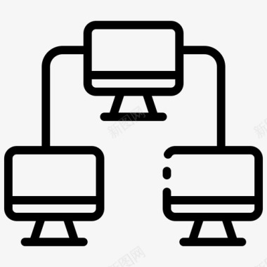 计算机网络连接互联网图标