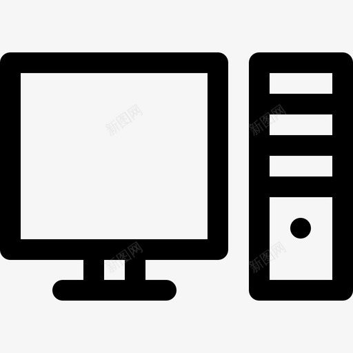 计算机办公室236线性svg_新图网 https://ixintu.com 计算机 办公室 线性