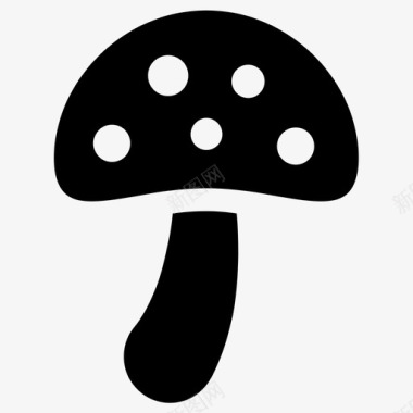 蘑菇福利斯伞菌图标