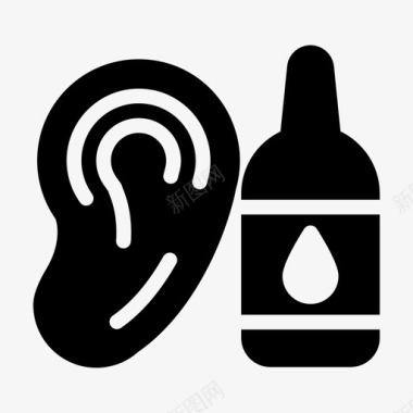 滴耳剂剂量听力图标