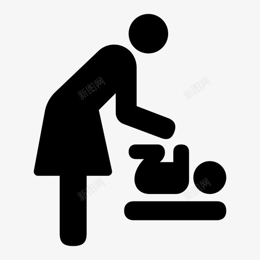更衣室婴儿尿布svg_新图网 https://ixintu.com 更衣室 婴儿 尿布 母亲 第五 五个