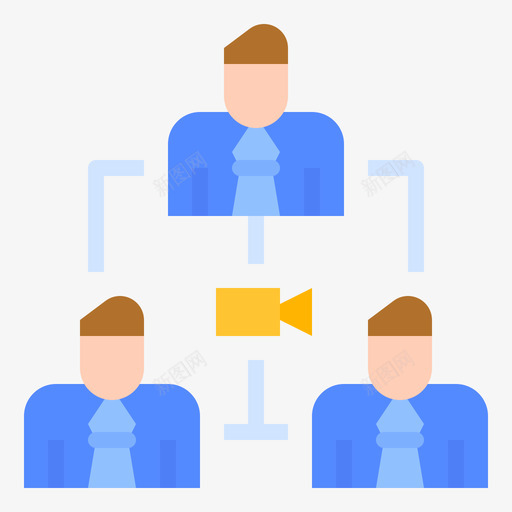视频会议在家工作11平面svg_新图网 https://ixintu.com 视频会议 在家 工作 平面