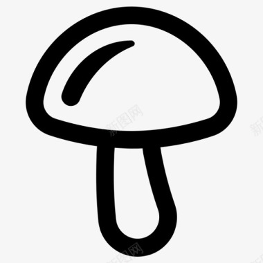 蘑菇蘑菇植物伞菌图标