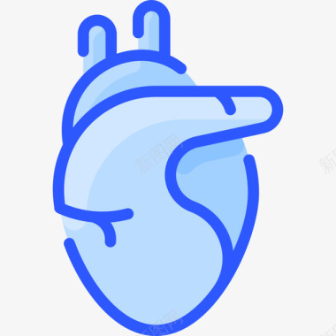心脏冠状病毒112蓝色图标