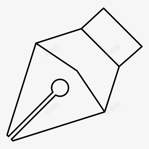 钢笔办公室笔尖svg_新图网 https://ixintu.com 钢笔 办公室 笔尖 学校 文具