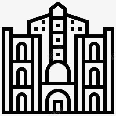 圣迈克尔大教堂地标50直线形图标