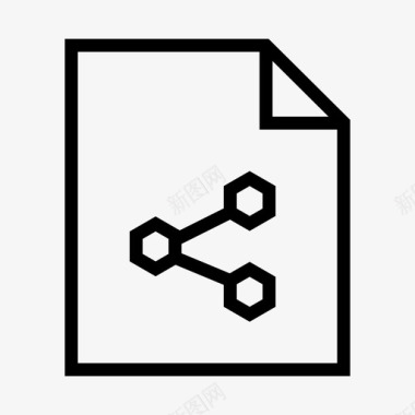 文档共享连接数据图标