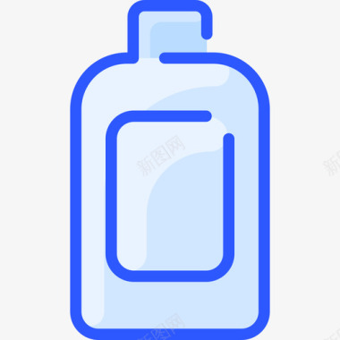 瓶子病毒传播80蓝色图标