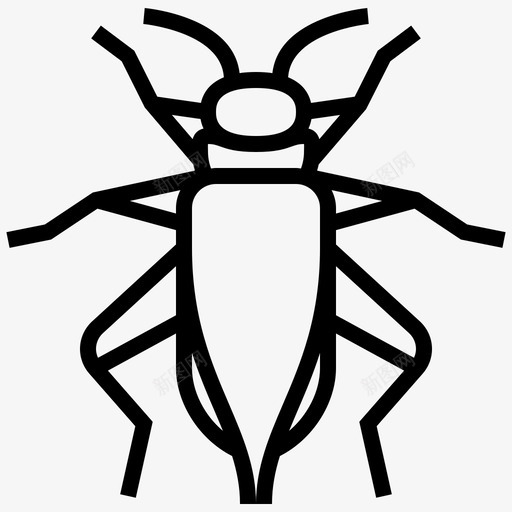 蟋蟀昆虫6线状svg_新图网 https://ixintu.com 蟋蟀 昆虫 线状