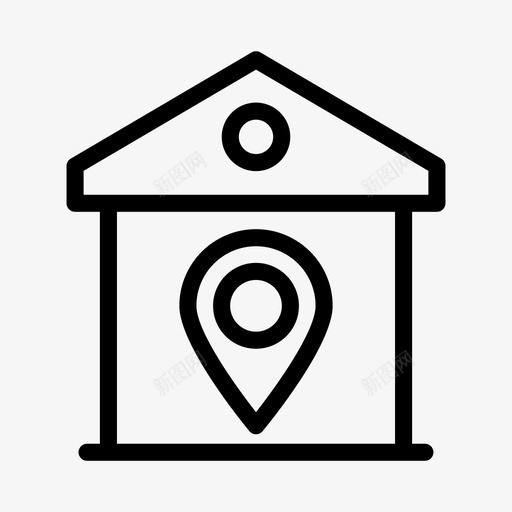 房子位置gps家svg_新图网 https://ixintu.com 房子 位置 gps 地图 家庭 保险