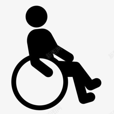 轮椅通道残疾人图标