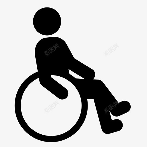 轮椅通道残疾人svg_新图网 https://ixintu.com 轮椅 通道 残疾人