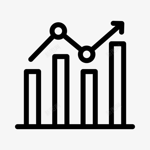 增长图增长搜索引擎优化svg_新图网 https://ixintu.com 增长 搜索引擎 优化 统计 营销 字形