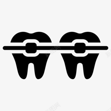 牙套牙齿牙医图标