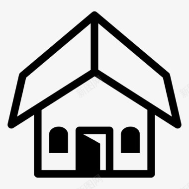 房子家庭住宅豪宅图标
