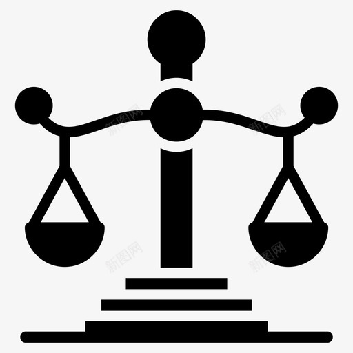 法律与尺度平衡尺度公平svg_新图网 https://ixintu.com 尺度 法律 公平 平衡 正义 法理学 字形 矢量 矢量图 图标