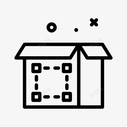 包装盒印刷66线性svg_新图网 https://ixintu.com 包装盒 印刷 线性