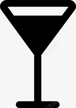 马提尼杯酒精饮料图标
