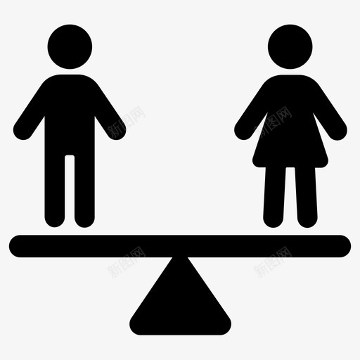 平等平衡公平svg_新图网 https://ixintu.com 公平 平等 平衡 性别 男女平等 重女轻男