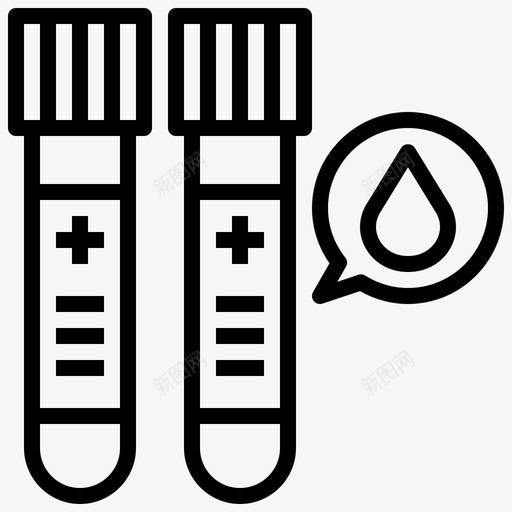 血样医疗项目18线性svg_新图网 https://ixintu.com 血样 医疗 项目 线性