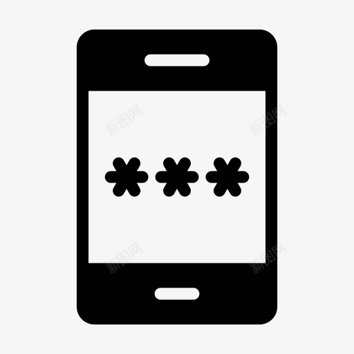移动密码锁电话svg_新图网 https://ixintu.com 移动 密码 电话 安全 web 应用程序 标志 标志符 符号