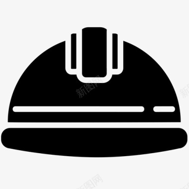 安全帽安全第一工人图标