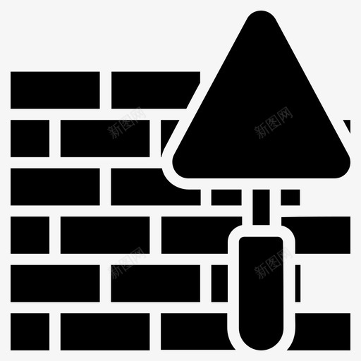 砌砖砖染色砖墙svg_新图网 https://ixintu.com 砌砖 染色 砖墙 在建 工具集 施工 字形 矢量 矢量图 图标