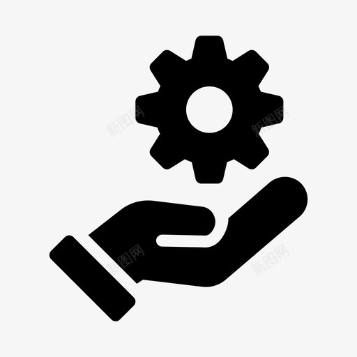 齿轮手保护齿轮工程线符号svg_新图网 https://ixintu.com 齿轮 保护 工程 符号
