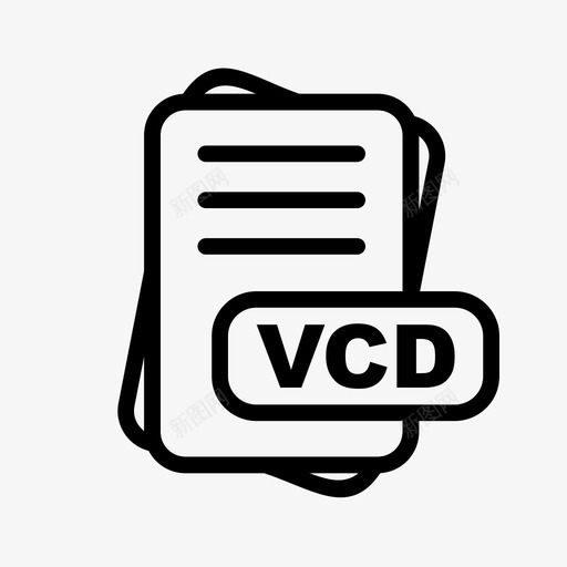 vcd文件扩展名文件格式文件类型集合图标包svg_新图网 https://ixintu.com 文件 vcd 扩展名 格式 类型 集合 图标