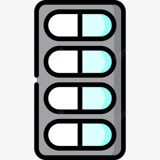 胶囊药物2线性颜色svg_新图网 https://ixintu.com 胶囊 药物 线性 颜色