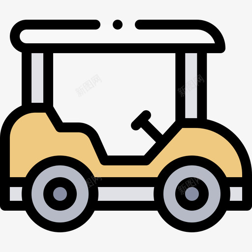 高尔夫球车高尔夫68线性颜色svg_新图网 https://ixintu.com 高尔夫球 高尔夫 线性 颜色