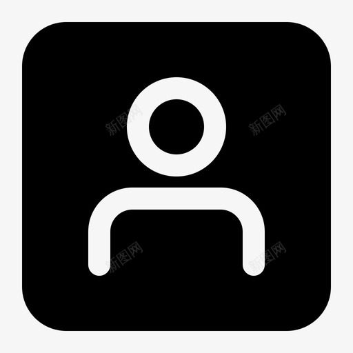 个人资料应用程序基本svg_新图网 https://ixintu.com 基本 个人资料 应用程序 用户界面 用户 固体