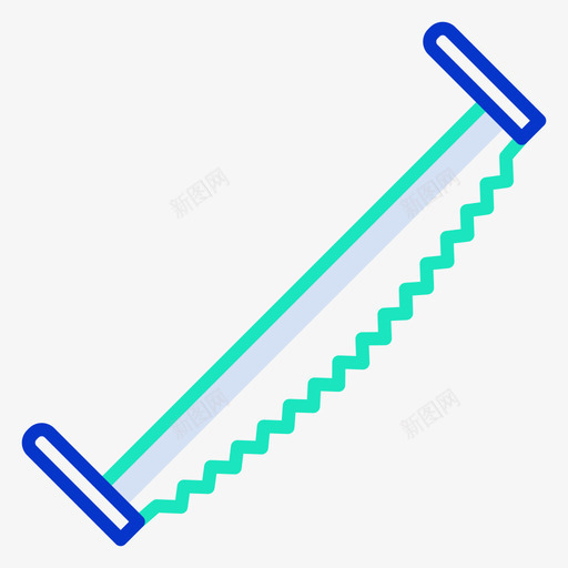 手锯木工17轮廓颜色svg_新图网 https://ixintu.com 手锯 木工 轮廓 颜色